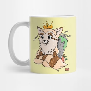 King Trash Panda Raccoon Cartoon Mug